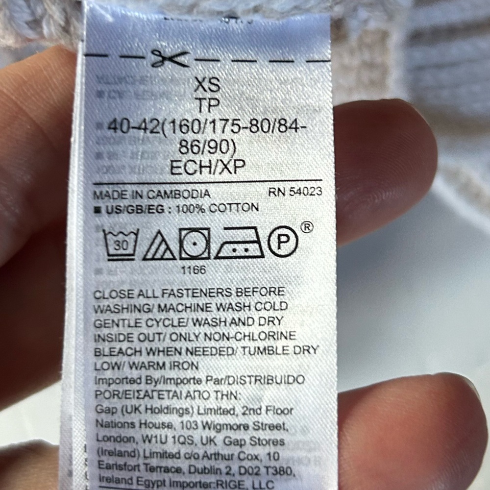 Gap Asymmetrical Button Mockneck Raglan Sweater XS - image 8